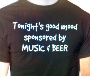 music and beer shirt